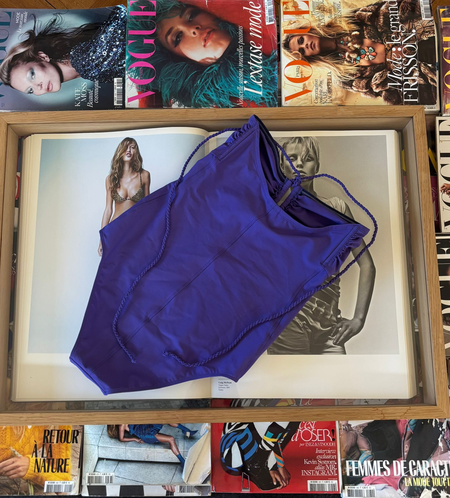 maillot bustier violet eau swim